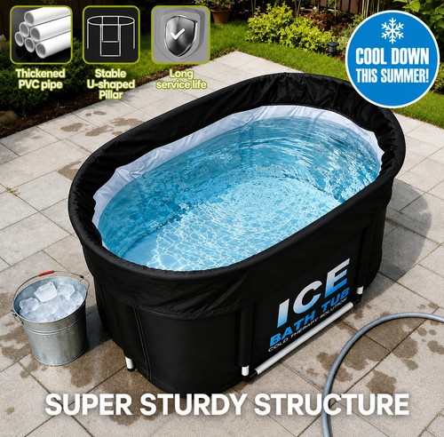 Oval ice bath - with, lid