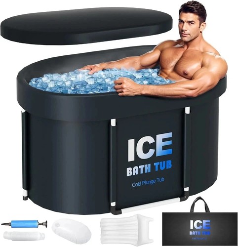 Oval ice bath tub - ice, lid