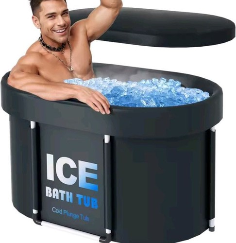 Portable ice bath tub with - bath,