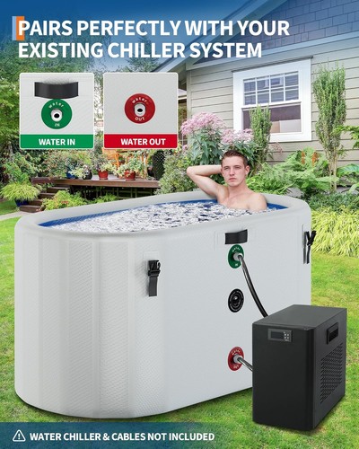 248gallon inflatable ice - ice, bath