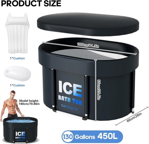 Ice bath tub - ice, with