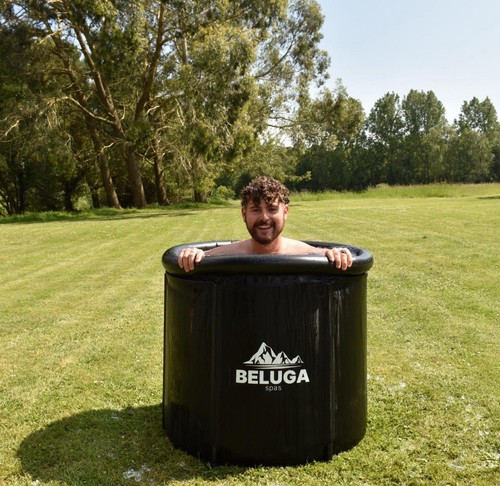Portable ice bath - ice,